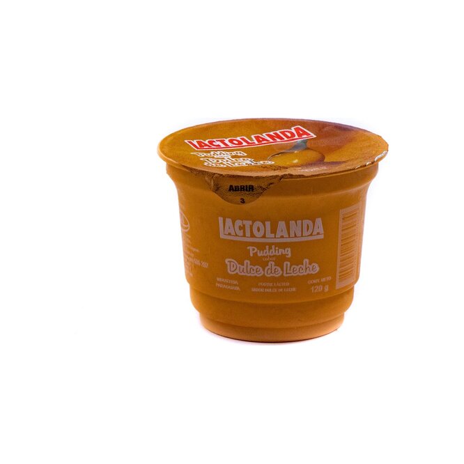 Pudding sabor dulce de leche pote Lactolanda 120 gramos
