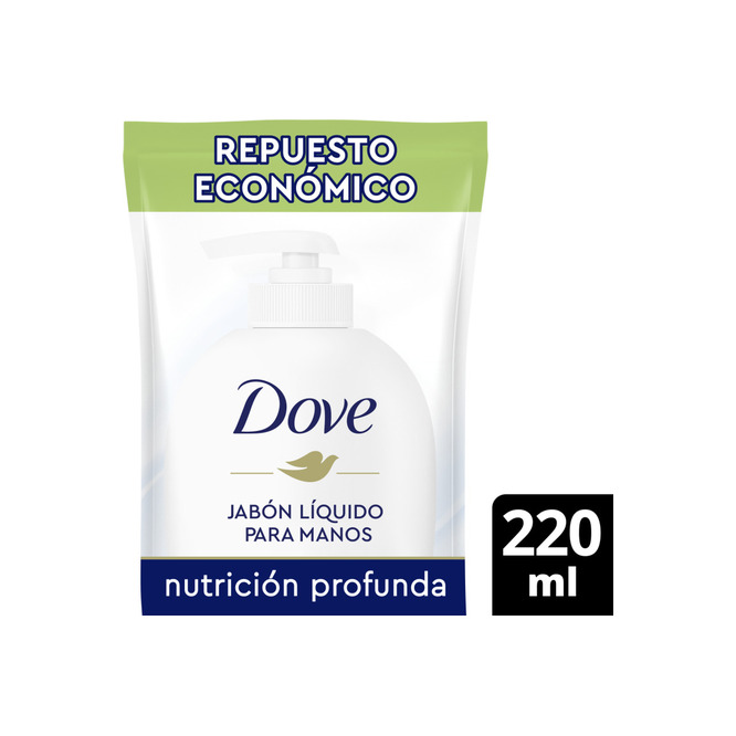 Jabón líquido para manos nutrición profunda Dove 220 ml