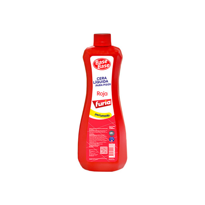 Cera liquida para pisos roja furia Base Base 750 ml