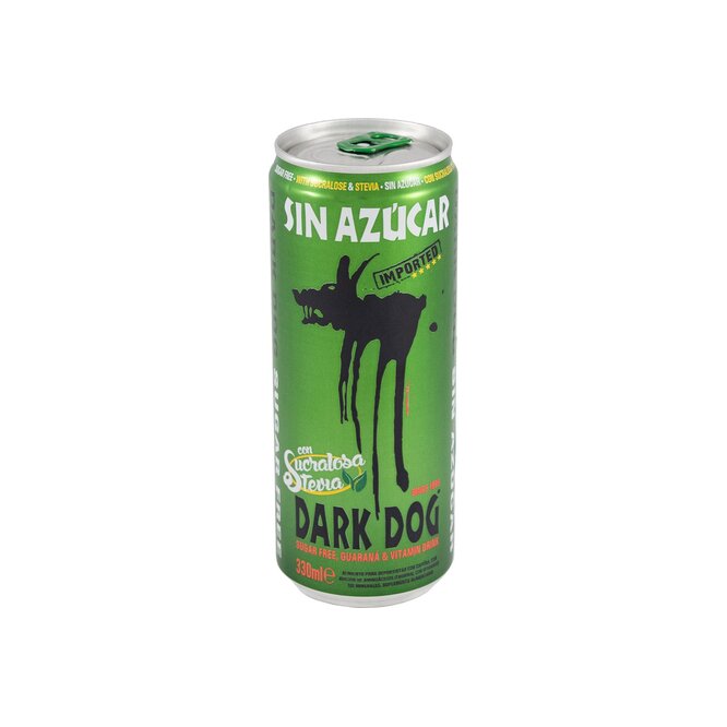Energizante sin Azúcar Guaraná en Lata Dark Dog 330 ml
