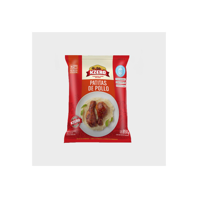 Patitas de Pollo Inferior Congelado Kzero 850 gramos