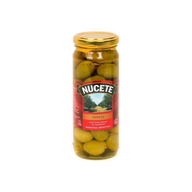 Aceituna Verde en frasco Nucete 20 gramos