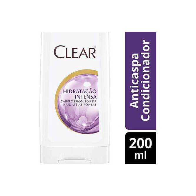Acondicionador anticaspa hidratación intensa Clear 200 ml
