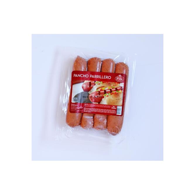 Pancho parrillero envasado al vacío paquete Franz 4 unidades