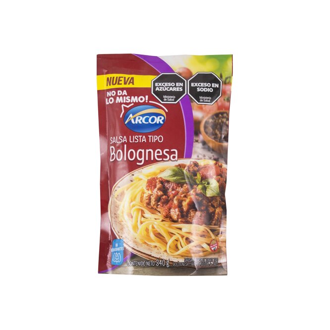 Salsa Bolognesa en doy pack Arcor 340 gramos