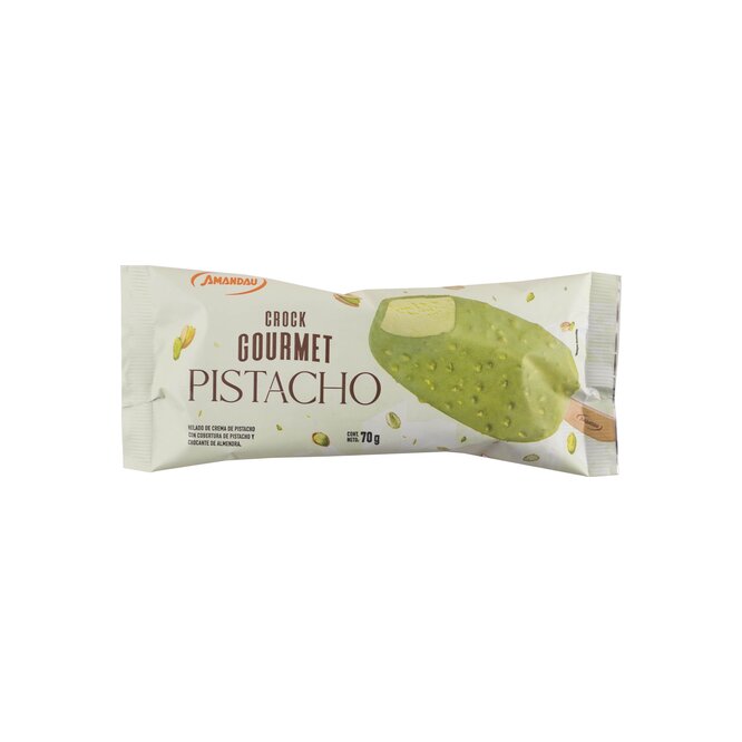 Helado crocante de pista con cobertura crocante Amandau 70 gramos