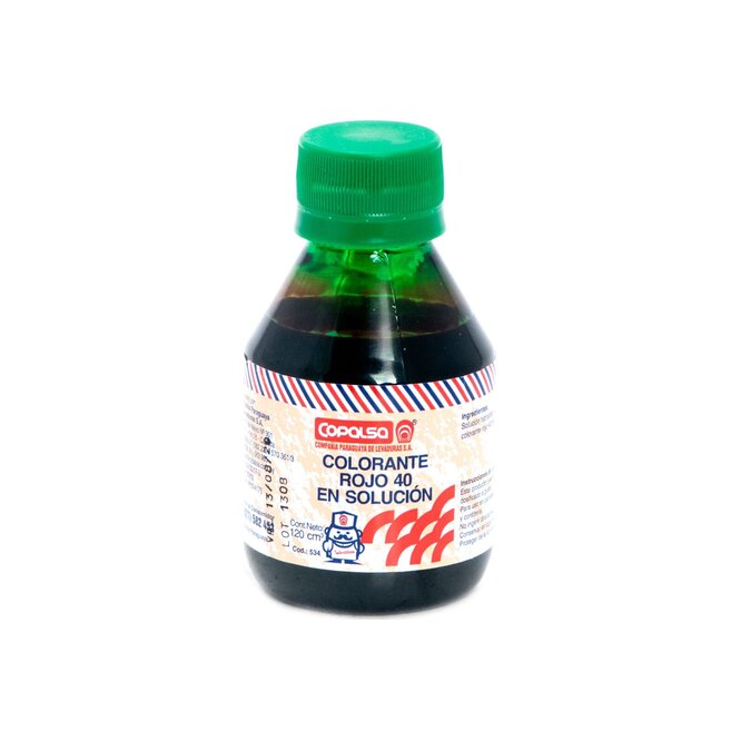 Colorante rojo Copalsa 120 ml