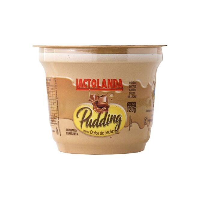 Pudding sabor dulce de leche pote Lactolanda 120 gramos