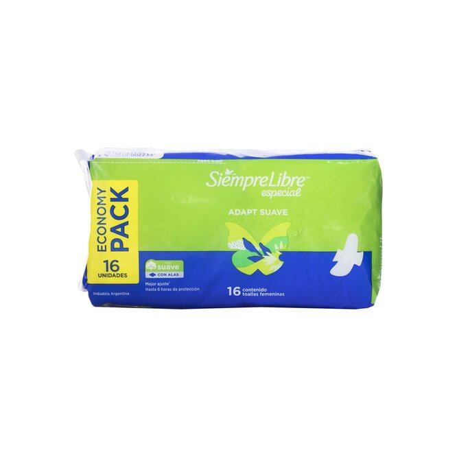 TOALLA FEM SIEMP LIB SUAV 16UN