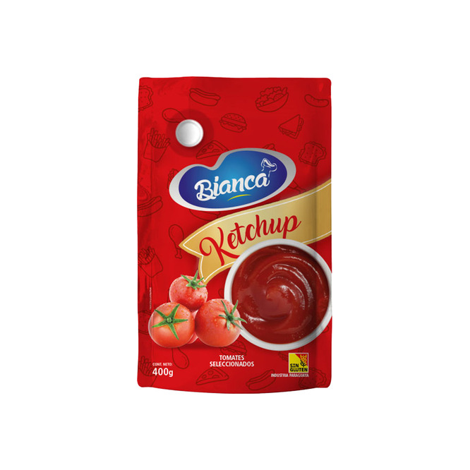 Kétchup doypack Bianca 400 gramos