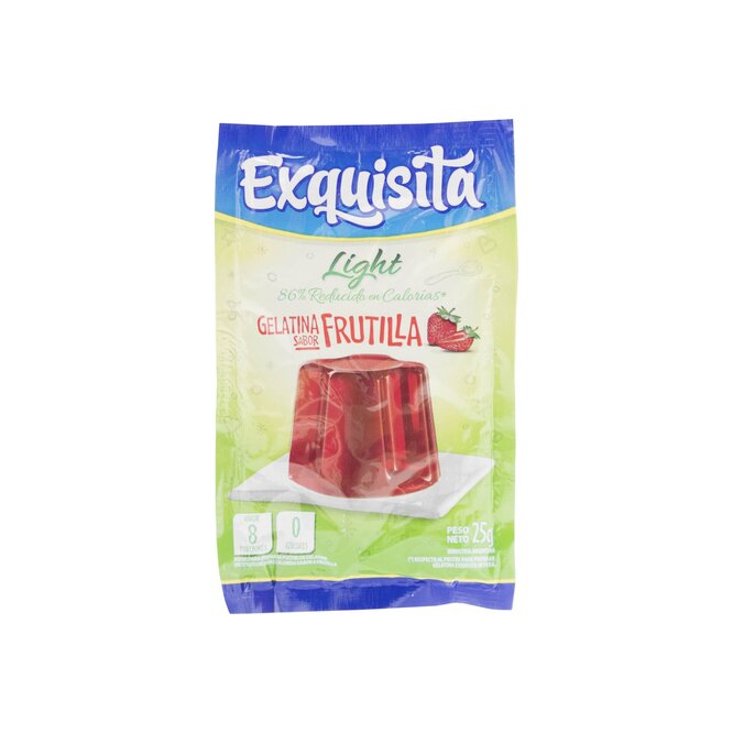GELATINA EXQUISITA E/POLVO FRUTILLA 25GR