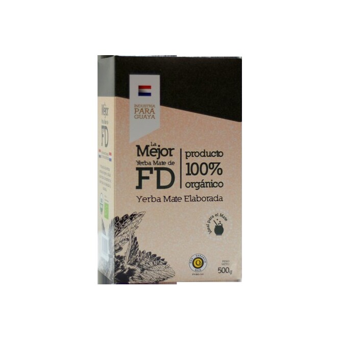 Yerba mate elaborado orgánica La Mejor FD 500 gramos
