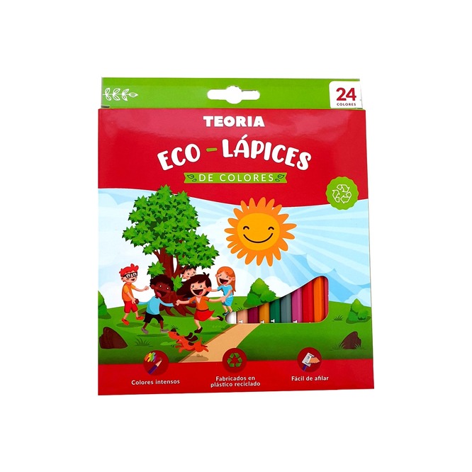 Lápices de colores eco ref010/24P Teoría 24 unidades