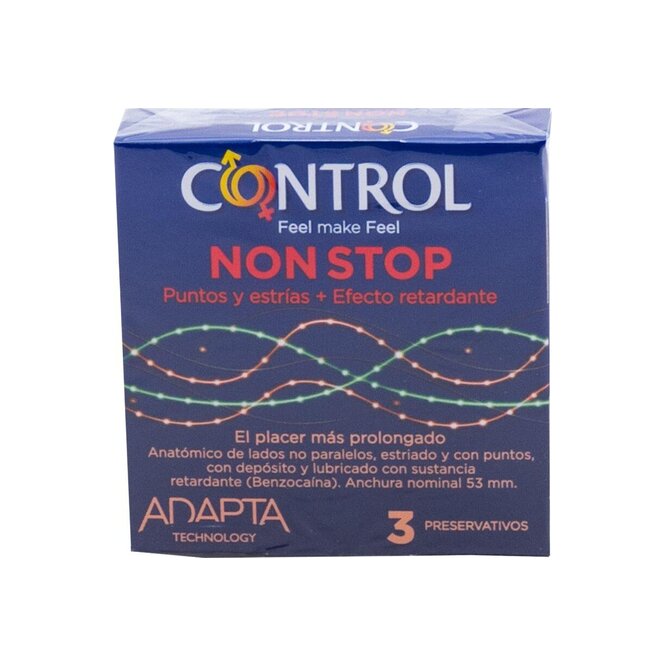 Preservativo Non Stop Control 3 unidades
