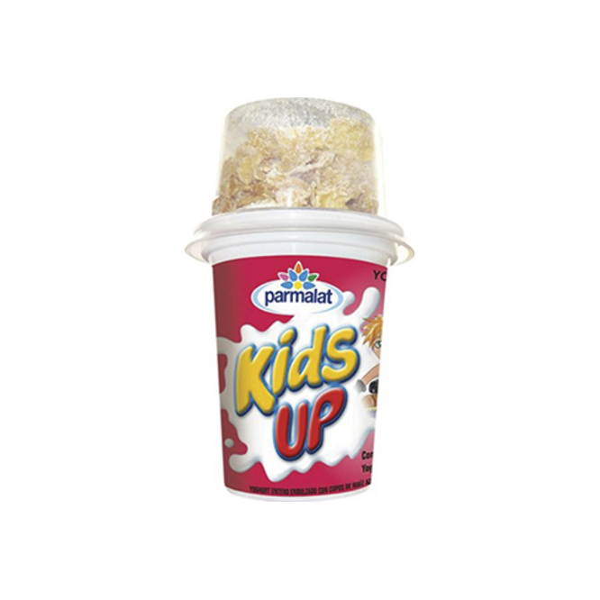 Yogurt con cereal copos de maíz Kids Up Parmalat 140 gramos