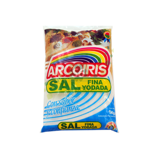 Sal fina en paquete Arco Iris 1 kilo