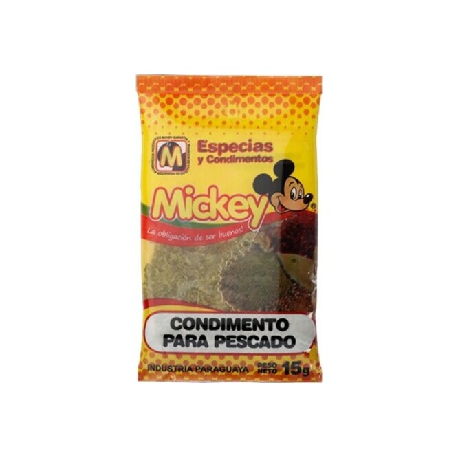 Condimento para pescado Mickey 15 gramos
