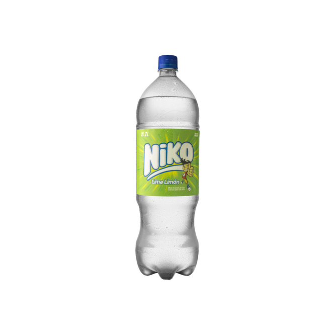 Gaseosa sabor lima limón botella Niko 2 litros
