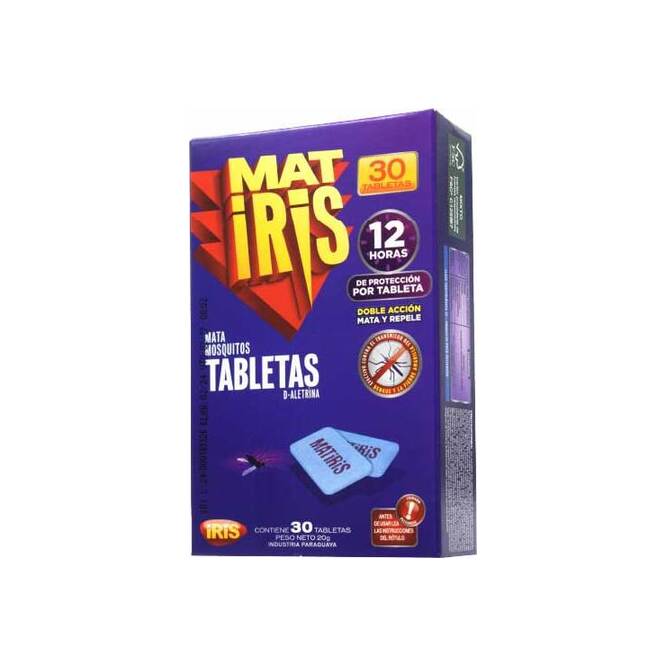Pastilla Mata mosquitos en Caja Matiris 30 unidades