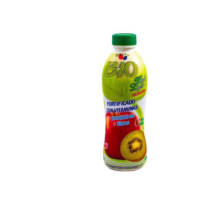 Yogurt light sabor a manzana y kiwi en botella Lactolanda 900 gramos