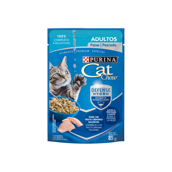 Alimento para gato adulto sabor pescado en sachet Cat Chow 85 gramos
