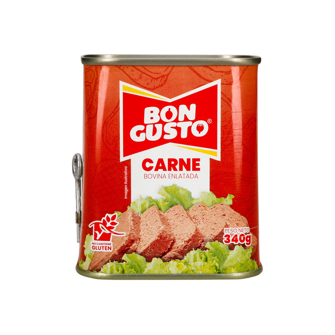 Carne bovina enlatada lata Bon Gusto 340 gramos