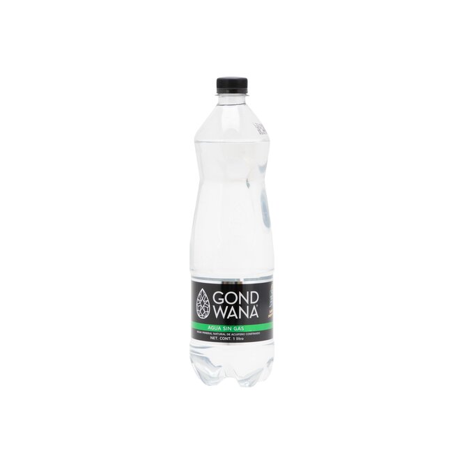Agua mineral sin gas en botella Gond Wana 1 litro