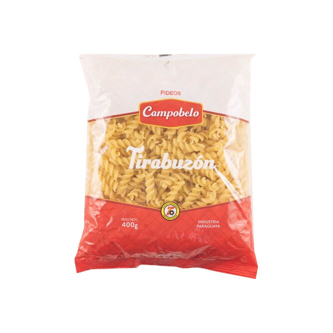 Fideo tirabuzón paquete Campobello 400 gramos