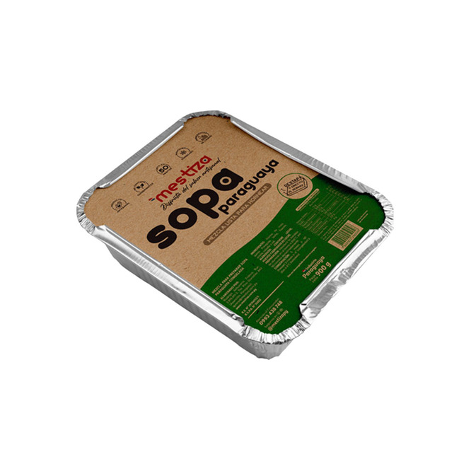 Sopa Paraguaya Congelada Lista para Hornear en paquete Mestiza 900 GR