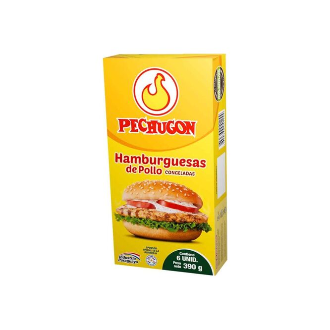 Hamburguesas de pollo Pechugón 6 unidades