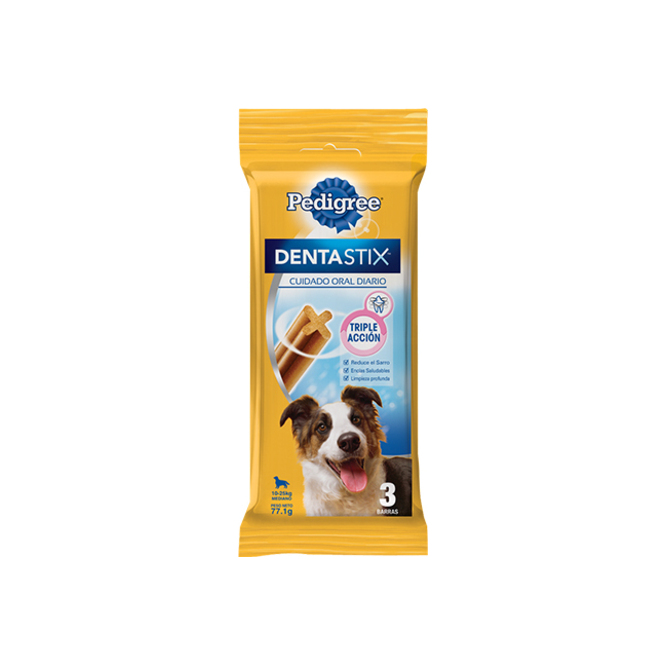 Huesito para Perro Dentastix Razas Medianas en barra Pedigree 77,1 gramos
