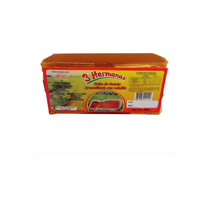 Dulce de batata 3 Hermanas 200 gramos