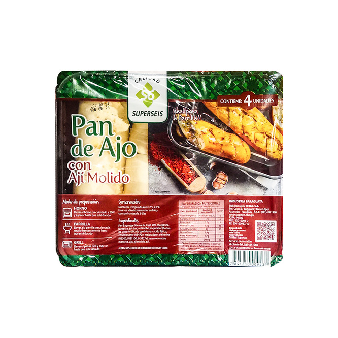 PAN DE AJO CON AJI MOLIDO S6 FP