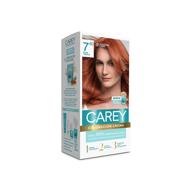 Tinte para el cabello rubio cobrizo Carey 1 unidad