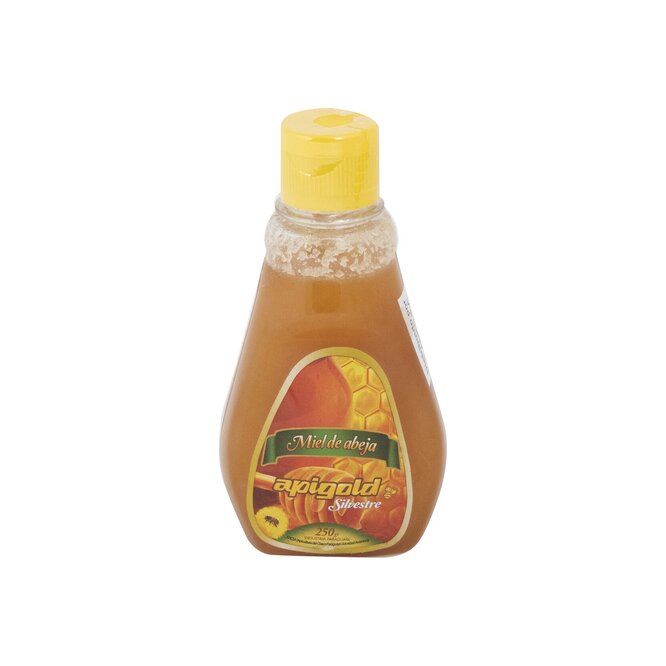 Miel de abeja silvestre Apigold en botella 250 gramos