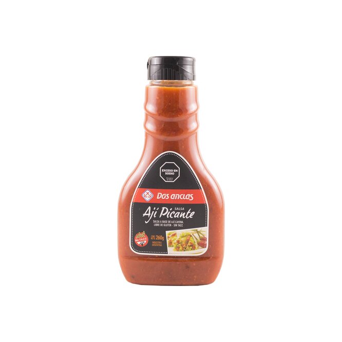 Salsa de Ají picante en frasco Dos Anclas 260 gramos