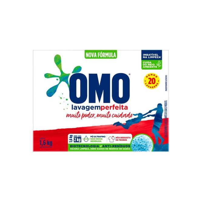 Jabón en Polvo Lavado Perfecto Omo 1,6 kilos