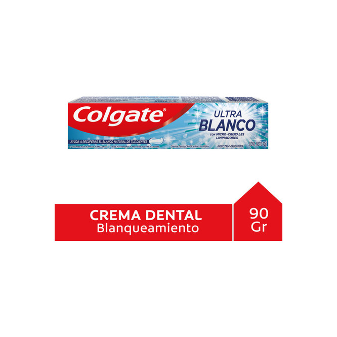 Crema dental ultra blanco Colgate 90 gramos