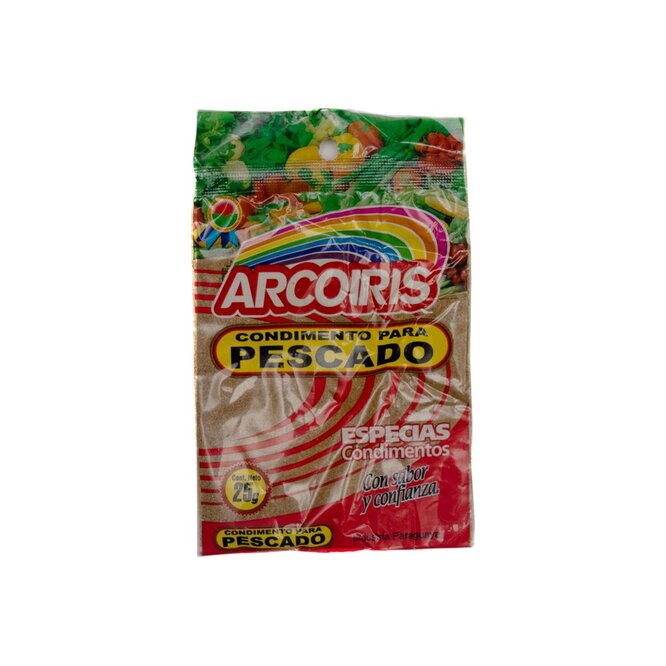 Condimento para pescado Arcoíris 25 gramos