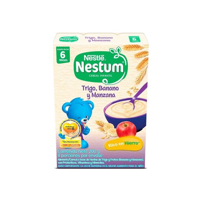 Cereal trigo y fruta infantil Nestúm 200 gramos