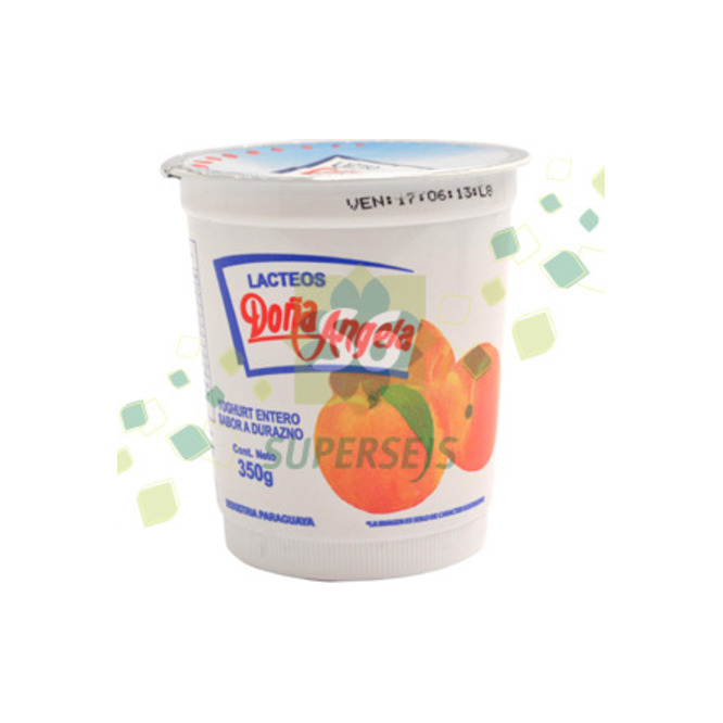 Yoghurt entero durazno Doña angela 350 ml