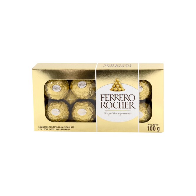 Bombón de chocolate en paquete Ferrero Rocher 100g