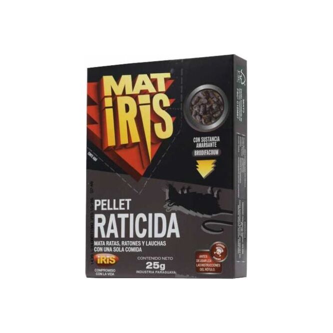 Raticida en granos en caja Matiris 25 gramos