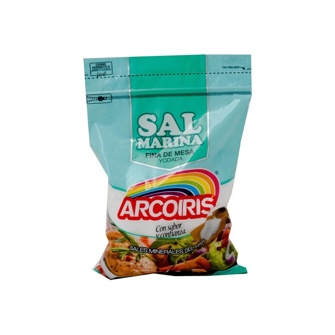 Sal marina fina paquete Arcoíris 500 gramos