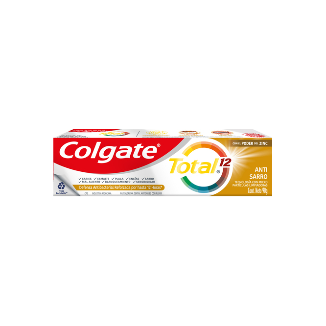 Crema dental Total 12 Colgate 90 Gramos