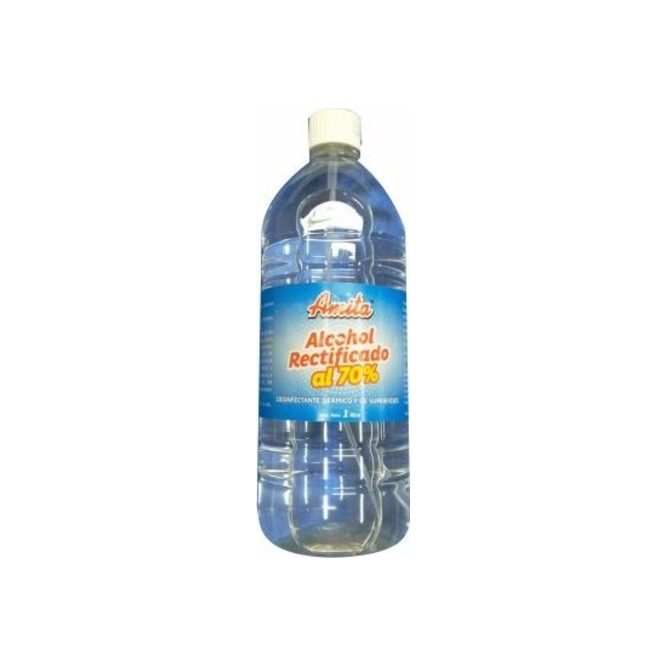 Alcohol rectificado al 70% Amita 1 litro