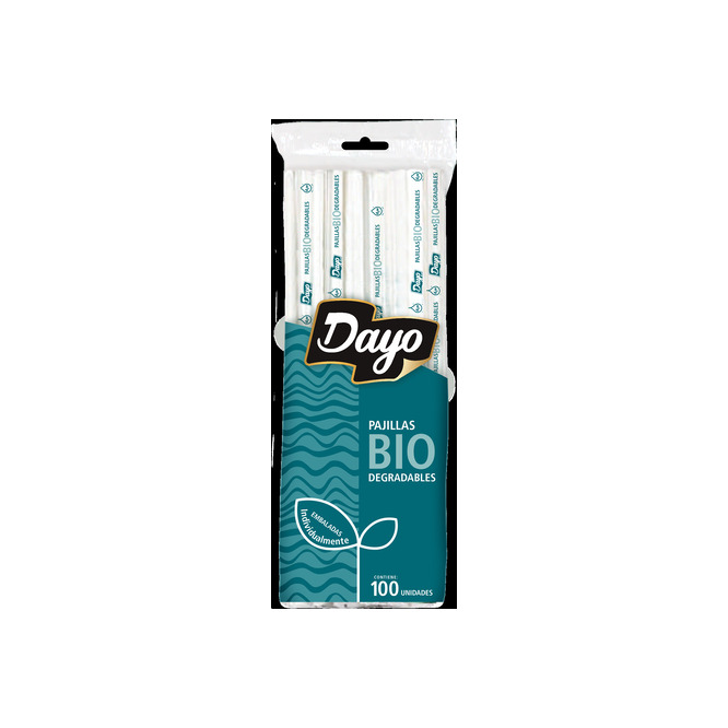 Pajillas Bio Degradables Dayo 100 unidades