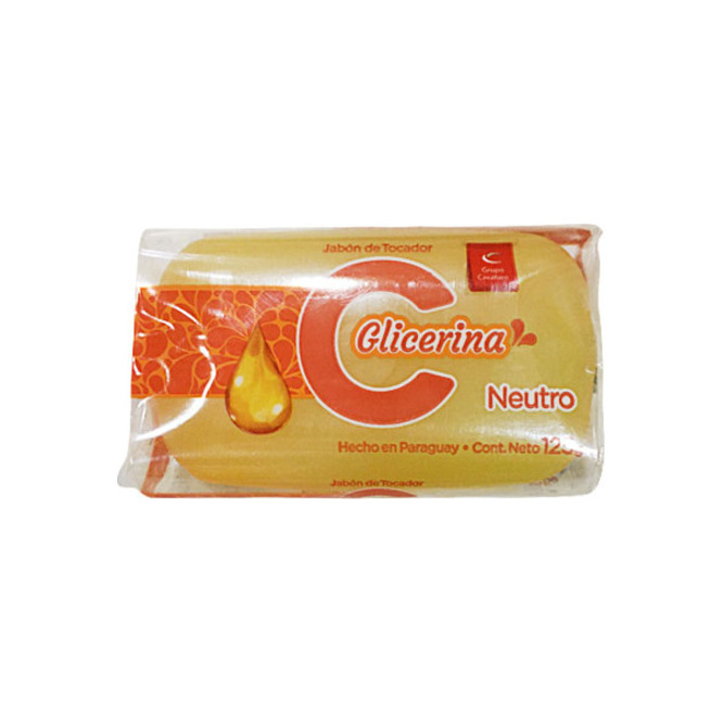 Jabón de tocador con glicerina neutro Cavallaro 125 gramos