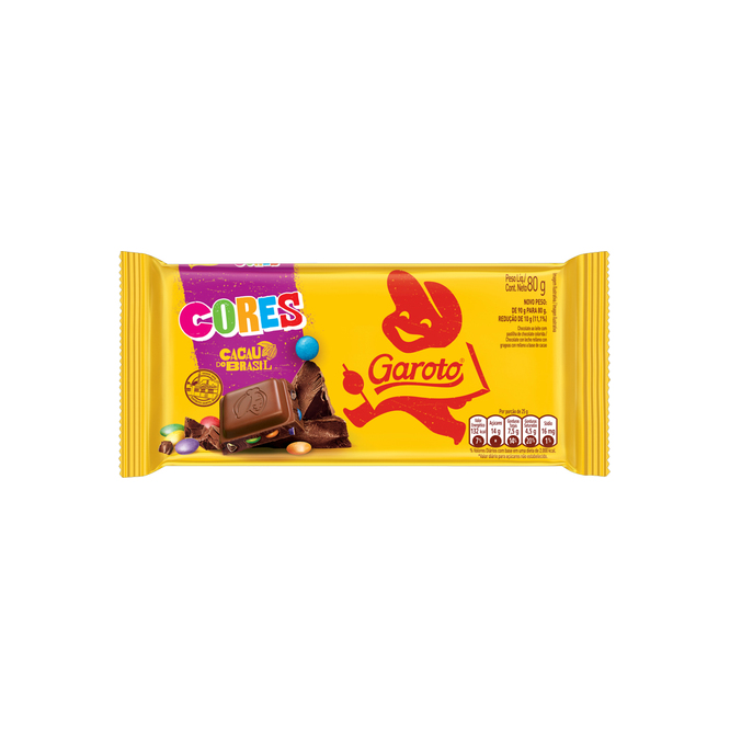 TABLETA DE CHOCOLATE GAROTO 80GR
