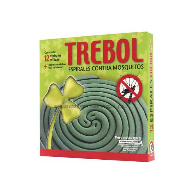 Espirales mata mosquitos Trébol 12 unidades